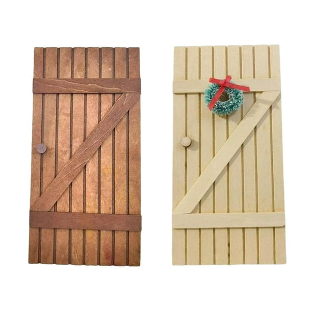 Doll House Door,door Gate toy furniture accessories house pretend,dollhouse door 1/12 DollHouse Elf Door,Miniature Scene Model simulation houses door,1:6 Dollhouse Miniature Furniture Wooden Zulema none