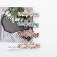thumbnail image 5 of 4 Pack Luxury Glitter Sparkly Jeweled Gems Korean Decorative Crystal Rhinestone Flower Strong Metal French Barrettes Snap Alligator Hair Clips Headpieces Accessories for Women Girls, 5 of 7