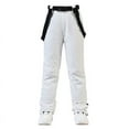 thumbnail image 1 of Pantalones de esquí para hombre y mujer, pantalones de esquí con correa, de invierno, resistentes al viento, repelentes al agua, cálidos y gruesos, pantalones de snowboard dobles, 1 of 5