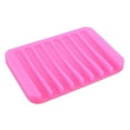 thumbnail image 3 of Opvise Home Bathroom Anti-Slip Silicone Draining Soap Holder Storage Tray Dish Plate Orange, 3 of 6