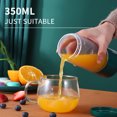 thumbnail image 3 of Portable Blender Four Cutters Juicer Cup 350ml Fruit Mixing Machine Detachable Cup USB Rechargeable for, 3 of 8