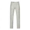 thumbnail image 2 of Slim Fit 2PC Grey Check Double Breasted Suit, 2 of 4