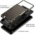 thumbnail image 5 of for Galaxy S20 Case Wallet Credit Card Holder 4-Card Slot Hidden Flip Back Pocket Dual Layer Hybrid Rugged Rubber Bumper Armor Protective Hard Shell Cover for Samsung Galaxy S20 6.2 Gun Metal, 5 of 6