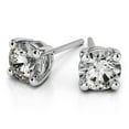 thumbnail image 1 of 1.00 Carat D/VVS1 Round Brilliant Cut Genuine Moissanite Stud Earrings for women Solid 950 Platinum Screw Back Studs Earring, 1 of 5