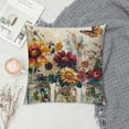 thumbnail image 2 of Qinduosi  Spring Pillow Covers Flowers Floral Throw Pillowcase Spring is Here Home Sofa Bedroom Living Room Holiday Cushion Case Farmhouse Decorations White, 2 of 5