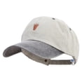 thumbnail image 2 of Bear's Footprint Embroidered Pigment Dyed Wash Cap - Beige Black OSFM, 2 of 5