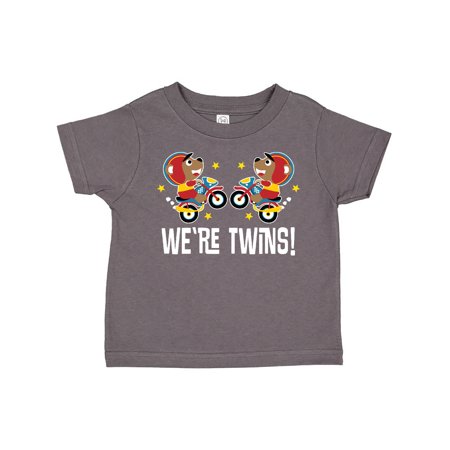 

Inktastic Twin Boy Motorcycle Bear Gift Toddler Boy Girl T-Shirt