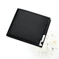 thumbnail image 4 of Masteelf Men's Wallet PU Leather Billfold Fashionable Iron Holder Purse Short Wallet (Black), 4 of 8
