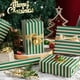 thumbnail image 4 of Papel de regalo WRAPAHOLIC 43x1005 cm con rayas rojas y verdes, 4 of 7