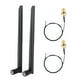 thumbnail image 1 of BRILLAR 2 cables de tarjeta de red M.2/NGFF y 2 antenas 6DBi para Intel 9260NGW /7265AC/9650AC /BCM94360, 1 of 10