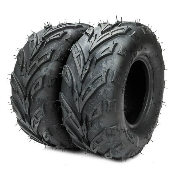 Ktaxon 145/70-6 ATV & Go Kart Tires Set of 2, 4PR Tubeless All-Terrain Sport Tires for ATV and Utility Vehicles