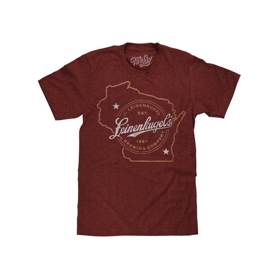 Tee Luv Men's Leinenkugel's Brewing Company Wisconsin Beer Logo Shirt (L)