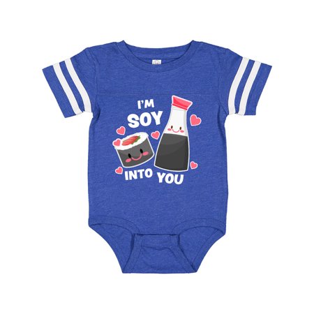 

Inktastic I m Soy Into You with Cute Soy Sauce and Sushi Gift Baby Boy or Baby Girl Bodysuit