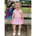 thumbnail image 4 of BemeyourBBs Toddler Baby Girls Summer Clothes Little Baby Girl Golf Outfit Sleeveless Golf Cart Embroidery Vest Tank Tops with Pleated Skirt 2Pcs Set, 4 of 9
