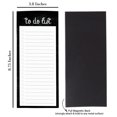 thumbnail image 2 of Inkdotpot Pack of 6 Funny Magnetic Dry Erase List For Fridge, Wipe Clean w/ NoStain, Quick Notes Shopping & Grocery List Whiteboard for Fridge, 8.75" x 3.8"(Classic Black), 2 of 6