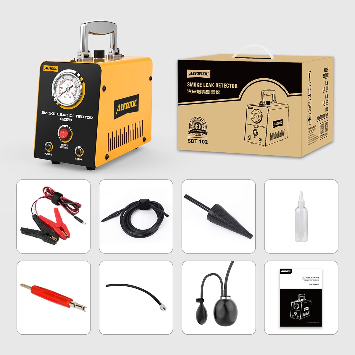 AUTOOL SDT102 package contents