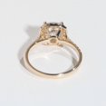 thumbnail image 4 of Cora Jewellery 1.5CT Halo Style Cushion Moissanite Engagement Ring For Women, 14K Yellow Gold, 4 of 5