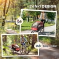 thumbnail image 4 of Aosom Remorque Vélo 2-en-1 pour Enfants, Porte-Bébé Poussette Pliable, Rouge, 4 of 10