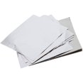 thumbnail image 1 of HTOOQ Aluminum Foils Paper Chocolate Candy Wrapping/Packing Sheets, Gold, 6x6 Inches, Pack of 200 Silver, 1 of 4