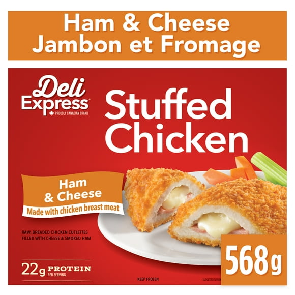 Deli Express Stuffed Chicken with Ham & Cheese, 568 g