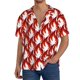 thumbnail image 1 of Fotbe Fire Symbols Camisa Estampada de Manga Corta para Hombre, Casual de Verano, Estilo Playero, Sin Arrugas-XX-Large, 1 of 5