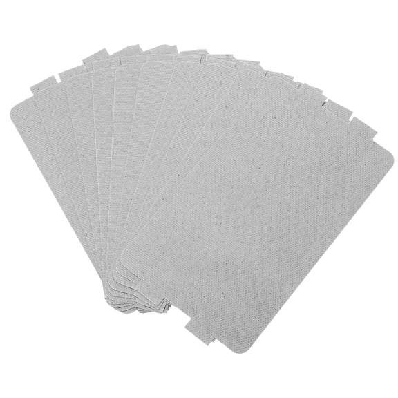 OATIPHO 10Pcs Waveguide Cover Microwave Accessory Plated Silver Mica Sheet for Microwave Oven Repair