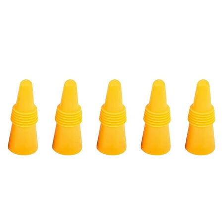 

Dealovy 5Pcs Reusable Silicone Wine Bottle Stopper beverage Bottle Stopper Wine Stopper Clearance