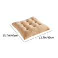 thumbnail image 4 of PRETXORVE Seat Cushion, Chair Cushions, Office Chair Cushion, Lambswool 9 Pin Cushion Office Thickened Cushion Winter Dormitory Soft Cushion Double-sided Heightened Chair Cushion Fart Pad Warm Pad, 4 of 6