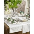 thumbnail image 2 of Saro Lifestyle Luana Collection Metallic Trimmed Dinner Napkins (Set of 4) Silver, 2 of 3