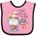thumbnail image 3 of Inktastic God Bless the USA Gnome Boys or Girls Baby Bib, 3 of 4