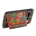 thumbnail image 3 of for Google Pixel 7 Pro Luxury Premium PU Leather + TPU Case with 3 Card Slots, Kickstand Back Case Floral Pattern Skin-Friendly Shock-resistance Cover for Google Pixel 7 Pro, Spring, 3 of 6