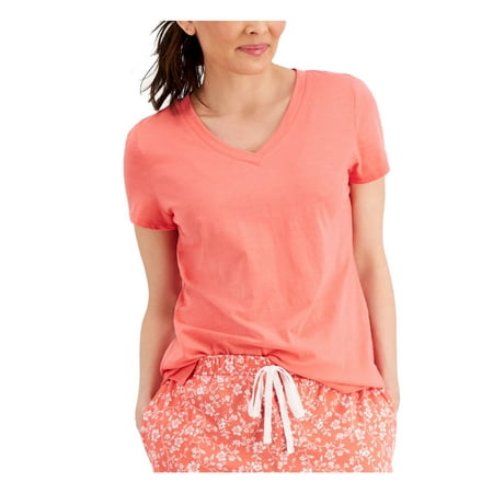 

CHARTER CLUB Intimates Coral Cotton Blend V-Neck Sleep Shirt XXL