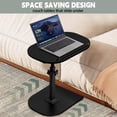 thumbnail image 4 of C Table End Table Adjustable Height, 360°Swivel & Flip Top TV Tray Laptop Table, Small Side Table for Small Spaces Bedroom Living Room, Couch Table for Sofa Bed Chair Bathtub, 4 of 14