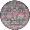 thumbnail image 6 of Unique Loom Aurora Collection Area Rug - Tidaholm (6' 1" Round Gray/Beige), 6 of 8