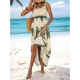 thumbnail image 5 of Vestido largo hasta el tobillo sin mangas con tirantes y cuello de una pieza con estampado de estilo de vacaciones para mujer 2024, 5 of 5