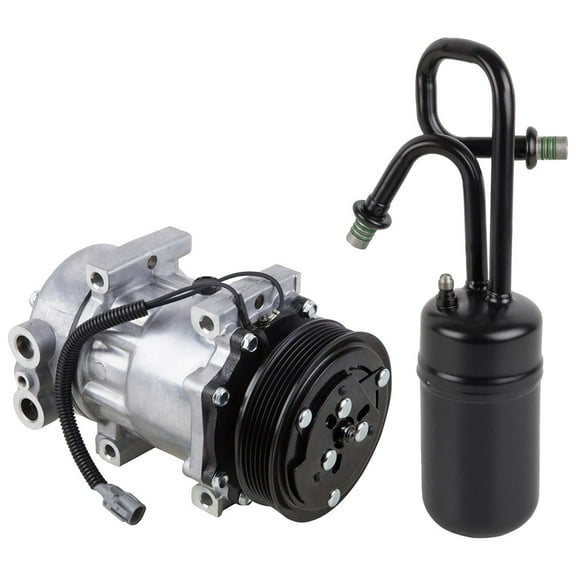 AC Compressor w/ A/C Drier For Jeep Wrangler TJ 1997 1998 - BuyAutoParts