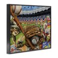 thumbnail image 4 of Stupell Industries Baseball Sports Collage Sports Painting Black Framed Art Print Wall Art, 30 x 24, 4 of 10