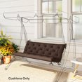 thumbnail image 2 of Outsunny 3-Seater Outdoor Bench Swing Chair Replacement Cushions, 2 of 10