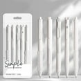 thumbnail image 4 of ROLKFUK 5 Pack Retractable Gel Pens 0.5mm, Fast Drying Smooth Writing, White Transparent, Fine Point for Stu-dents, Exams, Office, Note Taking - 5 Count, 4 of 6