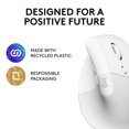 thumbnail image 6 of Logitech Lift Ergo Office Vertical Optical Bluetooth, USB Optical Mice, White, 6 of 11