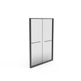 thumbnail image 5 of BARONAGE 56-60 W x 70 H Double Sliding Shower Door, Semi-Frameless Bypass Bathroom Glass Shower Silding Door , 5/16" (8mm) Tempered Glass, Duty Walk-in Shower for Bathroom, Matte Black, 5 of 20