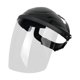 thumbnail image 1 of Equipo de protección del casco de soldadura, máscara de soldadura montada en la cabeza visible, profesional, escudo de cara para pulir otro trabajo Top negro transparente, 1 of 8