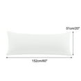 thumbnail image 2 of PiccoCasa 2Pcs Body Pillowcase Soft Microfiber Body Pillow Cover with Zipper Closure, King Snow White, 2 of 7
