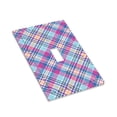 thumbnail image 7 of DouZhe 1-Gang Toggle Switch Wallplate, Pastel Plaid Checkered Decorative Wall Plates, 7 of 7