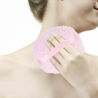 WHAMVOX Pink Body Powder Puff Large And Fluffy Body Powder Applicator Ideal For Dusting And Makeup Suitable For Women Girls