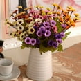 thumbnail image 3 of SPRING PARK 24 Heads 1 Piece Artificial Mini Flowers Bouquets Silk Arrangements Bridal Home DIY Garden Office Dining Table Wedding Decor, 3 of 7