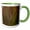 Green/White, variant on 3drose, Macro Photograph of a Tall Red Canna Lily Leaf., 11oz Mug