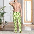 thumbnail image 2 of Fotbe Green Peas Pantalones de Pijama para Hombre, Pantalones de Dormir, Pantalones de Casa con Cintura Ajustable y Bolsillos-Medium, 2 of 6