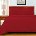 thumbnail image 1 of 600 Thread Count 100% Egyptian Cotton Stripe Duvet Cover & Pillow Shams, 3-Piece Duvet Cover Set by Blue Nile Mills, King/California, Burgundy, 1 of 4
