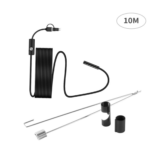 Langgg Endoscope Camera 5.5mm IP67 Waterproof Inspection Camera Phone Computer 3-in-1 Endoscope Cam, 10m Cable